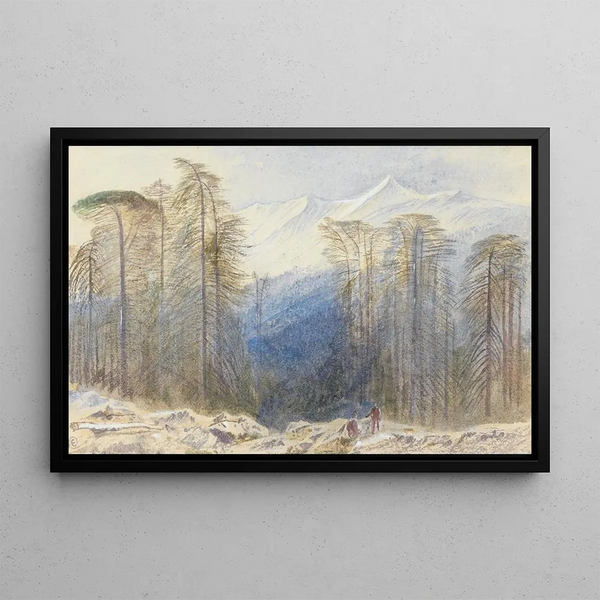 Valdoniello, Corsica - Edward Lear — framed artwork on a wall