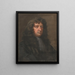 Samuel Butler, the author of Hudibras - Edward Luttrell — framed artwork on a wall