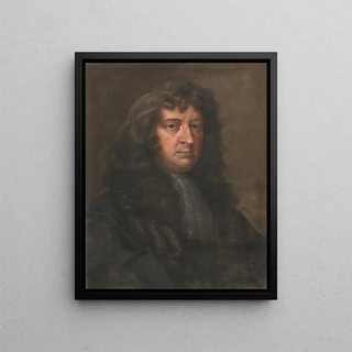 Samuel Butler, the author of Hudibras - Edward Luttrell — framed artwork on a wall