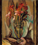 Flower painting in a vase with handle - Edward Middleton Manigault — artwork view