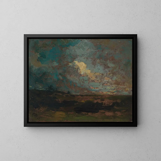 After the Shower - Edward Mitchell Bannister — framed artwork on a wall
