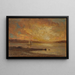 Boat at Sea - Edward Mitchell Bannister — framed artwork on a wall