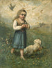 Child with Birds and a Dog - Edward Mitchell Bannister — artwork view