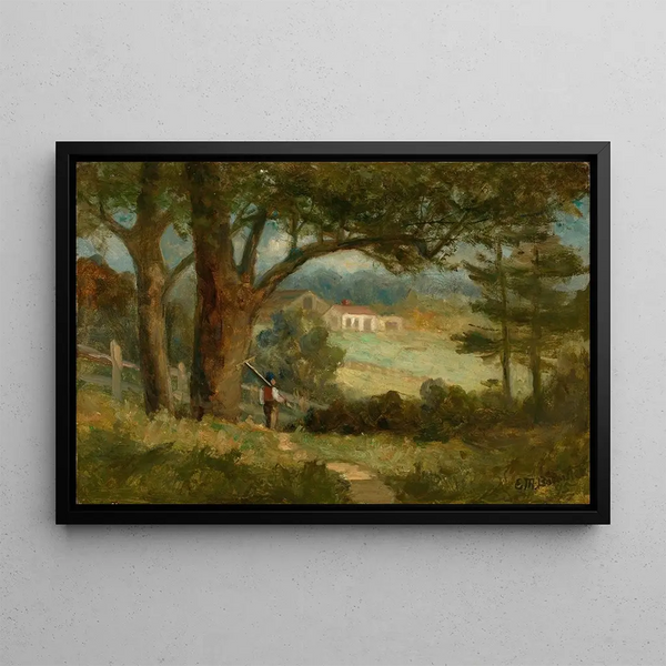 Towards the House - Edward Mitchell Bannister — framed artwork on a wall