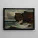 Ocean Cliffs Painting - Edward Mitchell Bannister — framed artwork on a wall