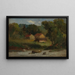 Rocky Farm at Newport - Edward Mitchell Bannister — framed artwork on a wall