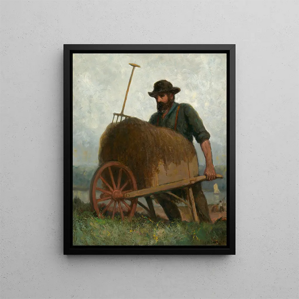 Seaweed Gatherers Painting - Edward Mitchell Bannister — framed artwork on a wall