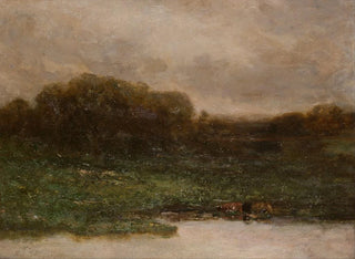 Summer Twilight Painting - Edward Mitchell Bannister — artwork view