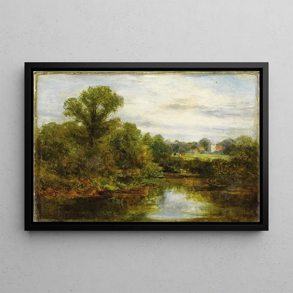 L'Été - Edward Mitchell Bannister — framed artwork on a wall