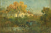 L'abreuvoir homme dans une charrette avec des bœufs à l'abreuvoir - Edward Mitchell Bannister — artwork view