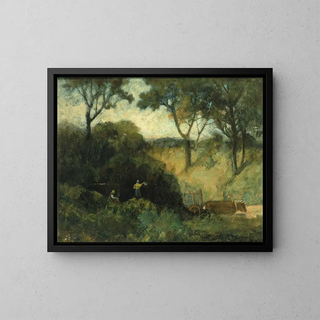 La Salute - Edward Mitchell Bannister — framed artwork on a wall