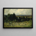 Landscape painting titled "Untitled Fields with Rocks and Trees" - Edward Mitchell Bannister — framed artwork on a wall