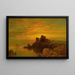 Coastal Sunset Painting - Edward Moran — framed artwork on a wall