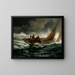 Facing a Storm - Edward Moran — framed artwork on a wall