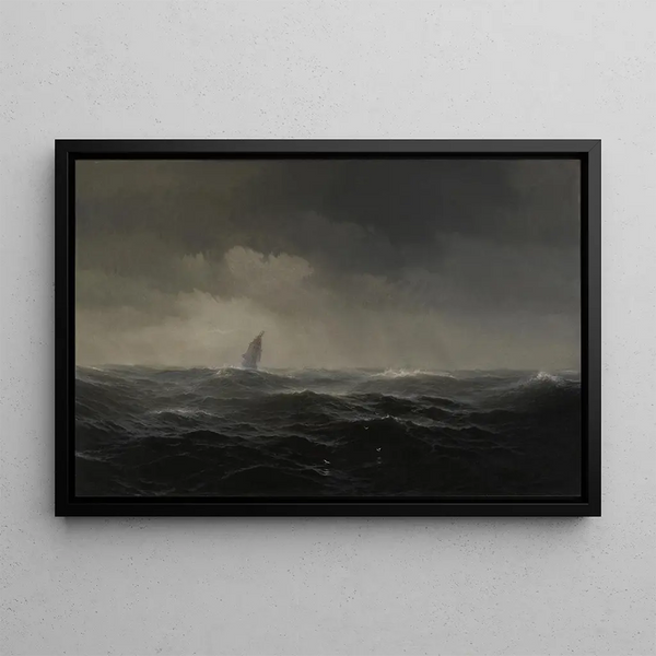 The Sea - Edward Moran — framed artwork on a wall