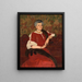 Portrait of Mme Herse - Edward Okuń — framed artwork on a wall