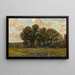 Autumn Landscape Painting - Edward Parker Hayden — framed artwork on a wall