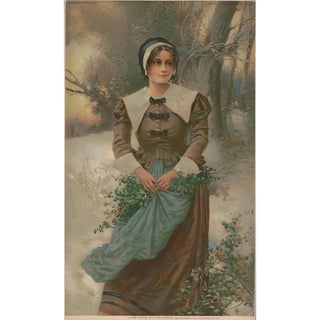 Reproduction of the painting A Beautiful Puritan - Edward Percy Moran