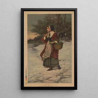Reproduction of the painting Christmas Morning Painting - Edward Percy Moran