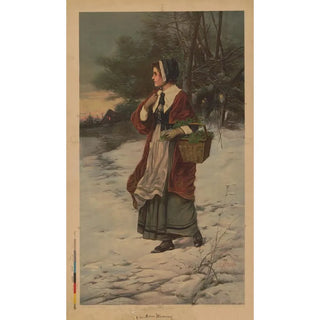 Reproduction of the painting Christmas Morning Painting - Edward Percy Moran