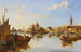 Venice Grand Canal Gondolas and Fishing Boats - Edward Pritchett — artwork view
