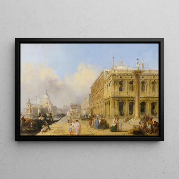 Le Grand Canal - Edward Pritchett — framed artwork on a wall