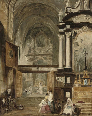 Edward Pritchett - The interior of Santa Maria Gloriosa Del Frari Venice.webp