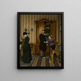 Première lettre d'amour - Edward Quitton — framed artwork on a wall