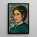 A Young Beauty - Edward Robert Hughes — framed artwork on a wall