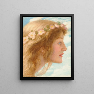 Day - Edward Robert Hughes — framed artwork on a wall