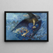 La Nuit avec son cortège d'étoiles - Edward Robert Hughes — framed artwork on a wall