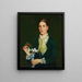 Portrait of Elizabeth Webb - Edward Robert Hughes — framed artwork on a wall