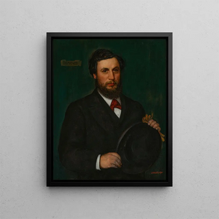 Portrait of Thomas Webb - Edward Robert Hughes — framed artwork on a wall