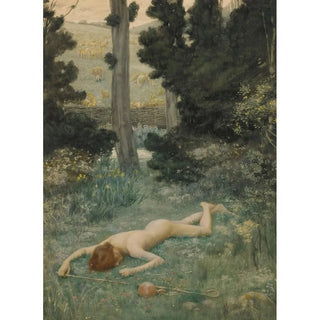The carefree shepherd - Edward Robert Hughes — artwork view