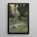 The carefree shepherd - Edward Robert Hughes — framed artwork on a wall
