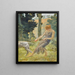 The Transformation of Callisto - Edward Robert Hughes — framed artwork on a wall