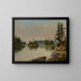 Bare Island, Stony Lake, Ontario - Edward Roper — framed artwork on a wall