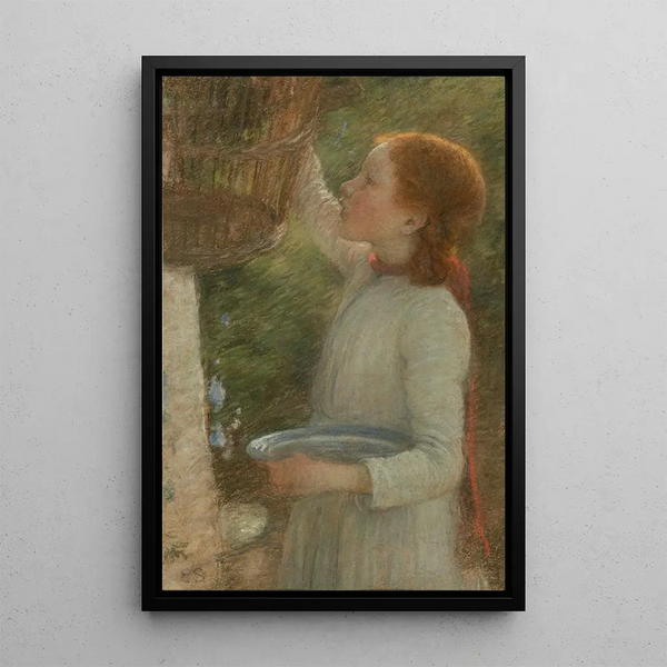 La cage à oiseaux - Edward Stott — framed artwork on a wall