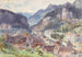 View of the City of Feldkirch in Vorarlberg - Edward Theodore Compton — artwork view