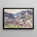 View of the City of Feldkirch in Vorarlberg - Edward Theodore Compton — framed artwork on a wall