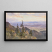 À la Benediktenwand, vue sur Schlehdorf et le Kochelsee - Edward Theodore Compton — framed artwork on a wall