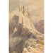 Reproduction of the painting Vue sur les tours Vajolet dans les Dolomites - Edward Theodore Compton