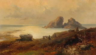 Coastal Landscape Painting - Edward Theodore Compton — artwork view