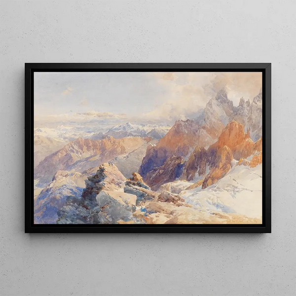 Col du Géant - Edward Theodore Compton — framed artwork on a wall