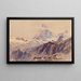 The Matterhorn from the Triftkumm - Edward Theodore Compton — framed artwork on a wall