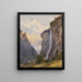 Les chutes du Staubbach à Lauterbrunnen, Suisse - Edward Theodore Compton — framed artwork on a wall