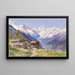 the Alps of Barneuza, Valais - Edward Theodore Compton — framed artwork on a wall