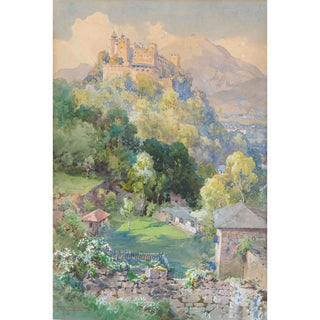 Reproduction of the painting Forteresse de Hohensalzburg depuis Richterhöhe - Edward Theodore Compton