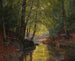 Fishing scene in the Spreewald - Edward Theodore Compton — artwork view