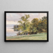 Landscape at Lake Starnberg - Edward Theodore Compton — framed artwork on a wall